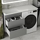 Style Line Тумба с раковиной под стиральную машину Даллас 115 L Люкс Plus подвесная серая – фотография-12